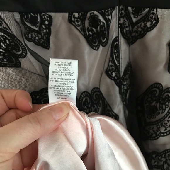 J. Taylor Black Cocktail Party Dress Velvet 14 🖤 - Picture 10 of 13